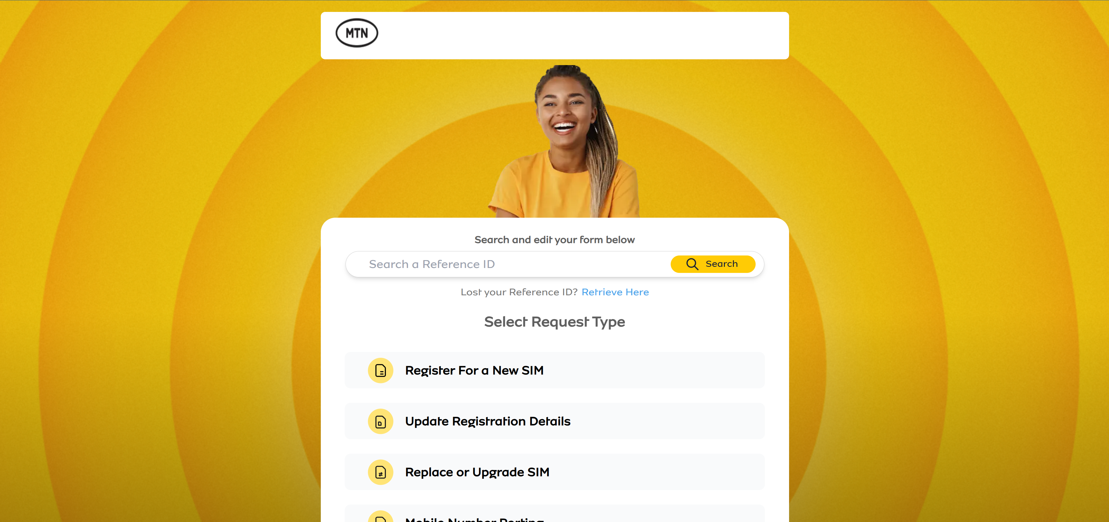 E-Form (MTN Nigeria) – Online Registration Platform